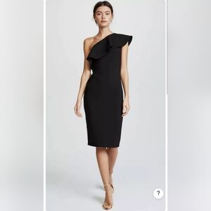 LIKELY Wildshire Sheath Body on One Shoulder dress in black size 2
